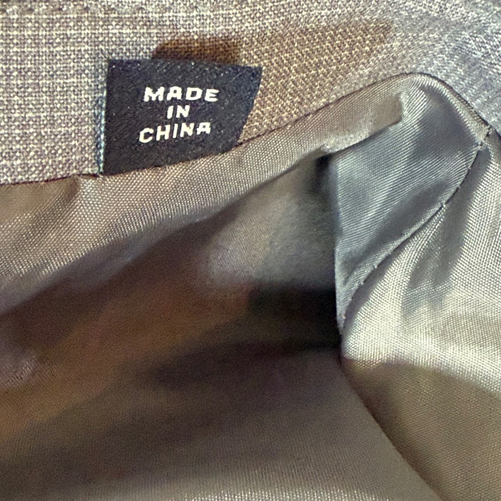 Nautica Mens 50L Gray Stretch Micro Check 2 Button Tailored Blazer Jacket Lined - Picture 10 of 12